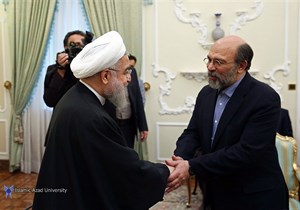 دیدار نوروزی رییس و اعضای هیات رییسه دانشگاه آزاد اسلامی با رییس جمهور دکتر حسن روحانی
